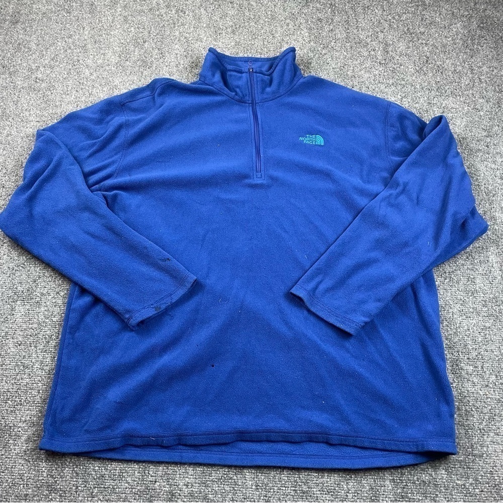 THE NORTH FACE Men’s 1/4 Zip Blue Polartec Fleece Pullover size: XL
